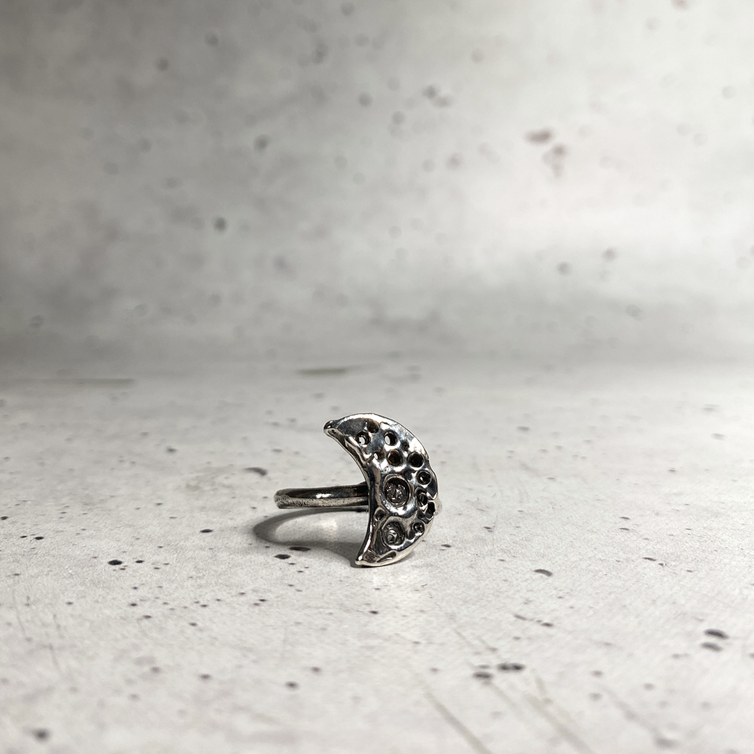 holey moon ring